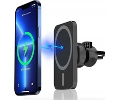 Įkroviklis Vega ECOBOX Įkroviklis BEZPRZEWODOWA 15W Automobilinis laikiklis Juoda MAGSAFE IPHONE / ANDROID>