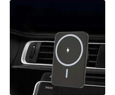 Įkroviklis Vega ECOBOX Įkroviklis BEZPRZEWODOWA 15W Automobilinis laikiklis Juoda MAGSAFE IPHONE / ANDROID>