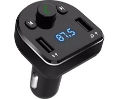 XO FM moduliatorius BCC01 Bluetooth MP3 automobilinis įkroviklis 15W juodos spalvos