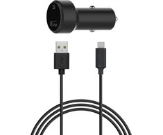 Juodas Box XQISIT CAR CHARGER 2,4A 1xUSB-A TO USB-MICRO Juodas BOX