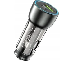 Įkroviklis Yesido yesido įkroviklis. vienas. Y49 PD 30W + QC3.0 18W USB-A+C, JUODA