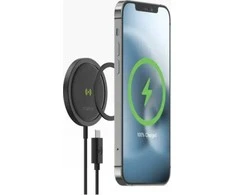 „Mophie Snap+“ belaidžio įkrovimo padėklas „MagSafe“ – „Android“ 15 W, „iOS“ 7,5 W (juoda)