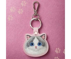 Dėklas Locator Nimmy Big Eyed Pet 2.0 Cat rožinės spalvos