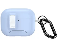iLike Dėklas słuchawkami Dux Ducis Apple AirPods Pro 3 PECQ Series PC+TPU Cover su karabinu Baltas Mėlyna