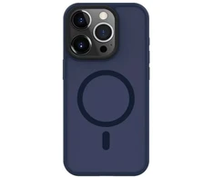 Dėklas iLike Connect hibrīdais magnētiskais varas vāks iPhone 15 Pro Max PC + TPU divslāņu MagSafe saderīgs triecienizturīgs dizains mėlynas