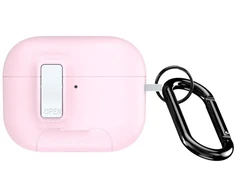 iLike Maciņš austiņām Dux Ducis Apple AirPods Pro 3 PECQ Series PC+TPU Cover su karabinu Baltas Rožinė