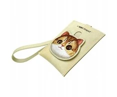 Nimmy portfel na karty dėklas telefonui haki spalvos Big Eyed Pet 2.0 Cat