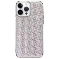 „iLike“ galinis dangtelis Apple iPhone 14 Pro silikoninis dėklas blizgus permatomas juodas ILIAPP14PSSTB