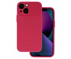 „iLike Apple iPhone 14 Pro Max“ „Camshield“ galinis dėklas, minkštas, tamsiai vyšninis