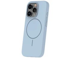 iLike Galinis dėklas Apple iPhone 16 Pro Max Soft Touch silikoninis dėklas su magnetiniu Light Mėlyna ILIAPP16PMSTSCMLB