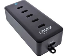 Iluv „InLine®“ 5 prievadų USB-C maitinimo šakotuvas, įkroviklio prailgintuvas, maks. 100 W
