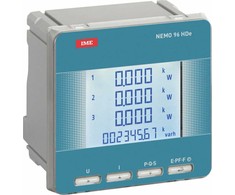 IME S.p.A. NEMO 96 HDE panelinis galios matuoklis 1-5A 450V impulsų išėjimas + RS485 1 klasė MF96E06