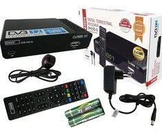 Emos TV imtuvas, skaitmeninės antžeminės televizijos dekoderis DVB-T/T2 HDMI