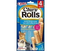 Inaba Churu Cat skanėstas Rolls vištienos tuno šukutės (4 lazdelės) 40g