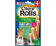 Bikuvalt Churu Cat skanėstas Rolls Chicken Tuna (4 Sticks) 40g