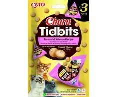Inaba Churu Tidbits skanėstai katėms su tunu ir lašiša, 36g 3 vnt