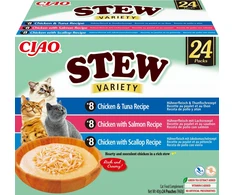 INABA CAT CIAO STEW CHICKEN,FISH, SCALL 24x40g