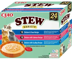 INABA CAT CIAO STEW CHICKEN,FISH, SCALL 24x40g