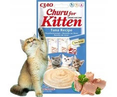 Kačių Skanėstas - Inaba Churu Kačiukams Tunas 4x14 g