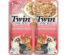 Kačių Skanėstai - INABA Twin Tuna Su Vištiena 2x40g