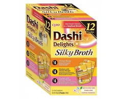 Inaba Ciao INABA Dashi Delights Silky Broth vištiena and lašiša mix – šlapias kačių maistas – 12x40g