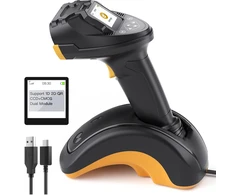 inateck Barcodescanner Pro8 Juodas with data transfer station