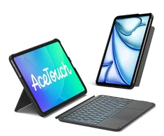 inateck Klaviatūra Ace Touch iPad 11"/10,9" QWERTZ RGB graphit