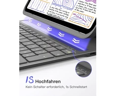 inateck Klaviatūra iPad Air 13"Pro 12,9" Compat.QWERTZ pilka