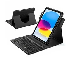 Inateck KB004 juodas 360° Dėklas klaviatūra Bluetooth do iPada