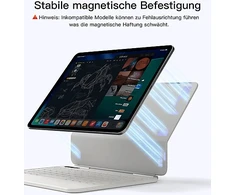 Inateck Keyboard iPad 13'' QWERTZ milky baltas (N0082_MILKY Baltas)