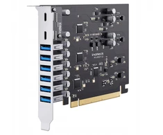 Inateck PCIe kortelė USB 3.2 G2, 2 USB C, 6 USB A prievadai 16 Gbps