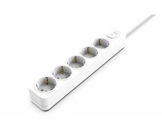 Inca INCA listwa zasilająca IPW-44GB 5-gniazdowa, LED Anz. balta 1,5m