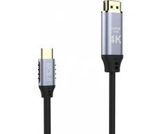 Inca INCA USB Kabelis ITCH-02TX Typ C > HDMI, 1.4, 4K30Hz, 2m mažmeninė prekyba