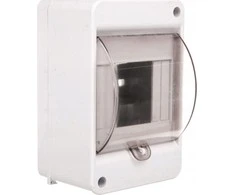 Incobex Elplast ENE-00318 Modulinis skirstomasis įrenginys 1x4 paviršinis IP20 su dūmų sklende ir S-4+SZYBKA+N+PE gnybtais 8005823 ENE-00318