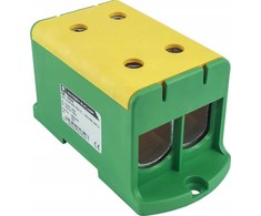 Incobex ZGX vieno poliaus gnybtų blokas 2x240 mm2 geltonai žalias (Al-Cu) ENE-00368