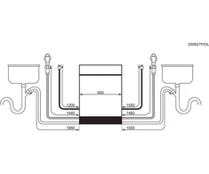 Indaplovė AEG AEG GU8200A2SGM Under-counter indaplovė 60cm