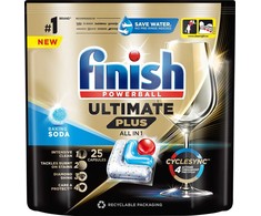 „Indaplovės kapsulės Finish su soda 25 vnt.“