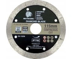INDIAN PROFESSIONAL TARCZA DIAMENTOWA 115mm x 1,6mm x 22,2mm CONTINUOUS CUT /