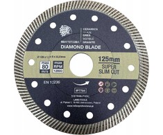 DEIMANTINIS DISKAS 125mm x 1,1mm x 22,2mm SUPER SLIM CUT /INDIAN PROFESSIONAL