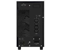 „Infosec E4 Value 3000“ nepertraukiamo maitinimo šaltinis (UPS) Dvigubos konversijos (internetinis) 3 kVA 2400 W 4 kintamosios srovės lizdai
