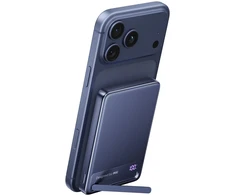 INIU MagPro Slim nešiojamas įkroviklis - magnetinis belaidis nešiojamas įkroviklis Qi 2.2 10 000mAh mėlynas (MO-IU-P025)
