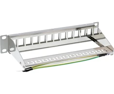 InLine® 10'' Patchpanel tuščias skydelis 12 vietų, Keystone moduliams, 1U, RAL 7035 pilkas