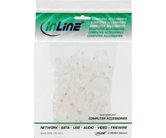 „InLine ®“ 100 vnt. modulinis kištukas 8P4C RJ45, skirtas užspaudžiamiems prie juostinio ISDN kabelio