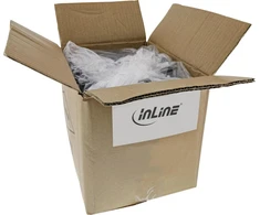 „InLine 15er Bulk-Pack ®“ nuoseklusis kabelis, lieto DB9 kištukas-lizdas, 1:1, pilkas, 10 m