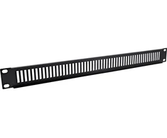 InLine® 19" blind panel perforated, 1U, RAL 9005 juodas