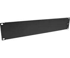 InLine® 19'' aklina plokštė, RAL 9005 juoda, 2U