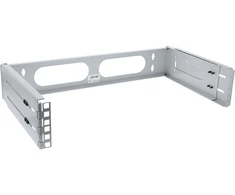 InLine® 19" foldable rack, 2U, 24-40cm depth, pilkas