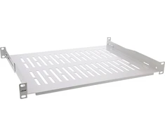 InLine® 19" lentyna, 350 mm, 50 kg, 1U, RAL 7035 pilka