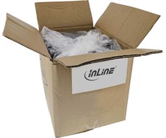InLine 25pcs. pack Bulk-Pack ® Patch cable, SF/UTP, Cat.5e, pilkas, 5m