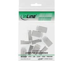 InLine® 8P8C RJ45 ekranuotos jungtys apvaliems kabeliams, 100 vnt. Pakuotė